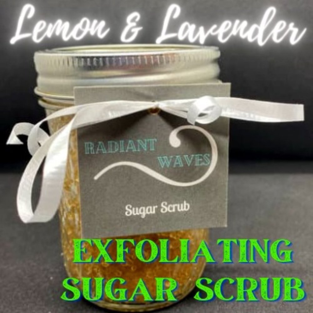 Lavender & Lemon 8oz exfoliating scrub